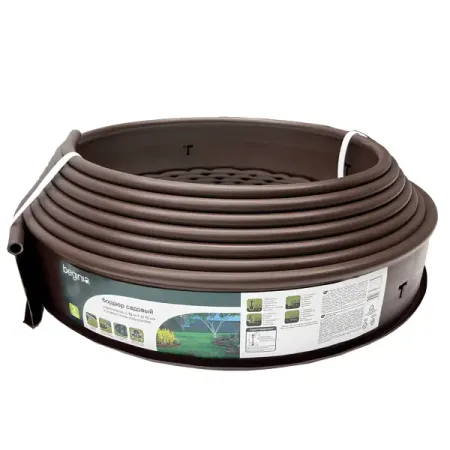 Бордюр садовый BEGINIA 1000x10 см цвет коричневый