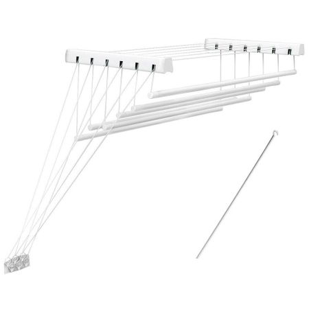 Сушилка для белья настенно-потолочная Violet Лифт 10,8 м 1800х430х1350 мм белая