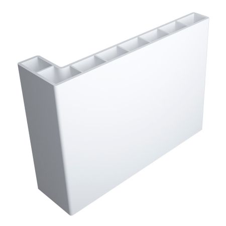 Наличник AquaDoor телескопический 70х20х2200 мм ПВХ белый прямой (1 шт.)