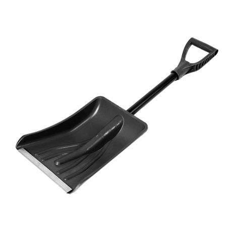Лопата снеговая автомобильная Павловская Заря полипропилен с металлическим черенком 890х365 мм (156259)