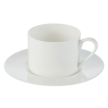 Чайная пара Gipfel Diana чашка 250 мл, блюдце 16 см белый