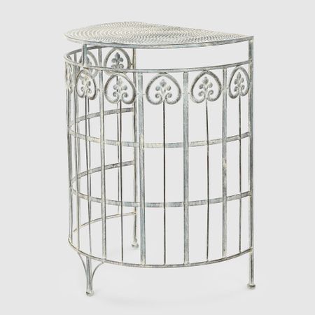 Подставка для цветов Anxi jiacheng приставная металлическая серая 51x35x66 см