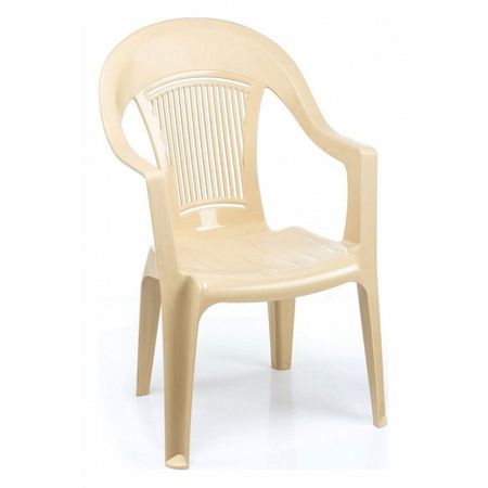 Кресло Элластик пласт Элластик бежевое 57х57х90 см