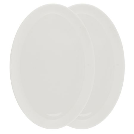Набор тарелок сервировочных овальных Gipfel Diana  32х22 см 2шт белый