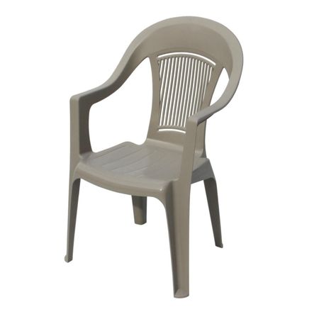 Кресло Элластик пласт Элластик серое 57х57х90 см