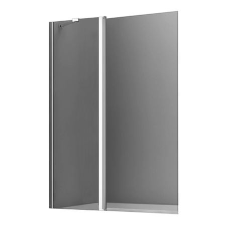 Шторка на ванну распашная 110х140х0,6 см профиль хром WasserKraft Salm (27P02-110)