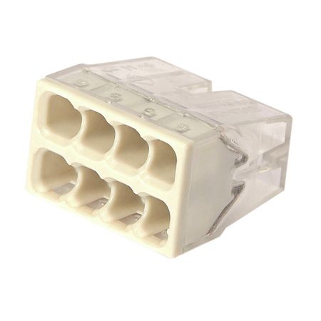 Клемма на 8 проводов КМ 2273-208 0,5-2,5 кв.мм самозажимная без пасты (6 шт.) (ЦБ-00021638/5116)