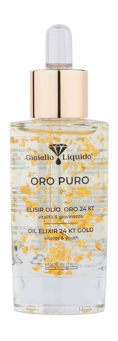 Gioiello Liquido Oro Puro Oil Elixir 24KT Gold масло вечерней примулы 1 300 мг 30 шт капсулы мягкие солгар
