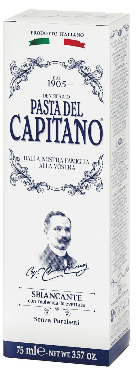 Зубная паста Pasta Del Capitano Отбеливающая Италия, 75 мл