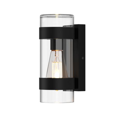 Светильник садово-парковый настенный Elektrostandard Falcon черный 240 мм E27 40 Вт IP43 (a063452) светодиодные планки подсветки для телевизоров dexp