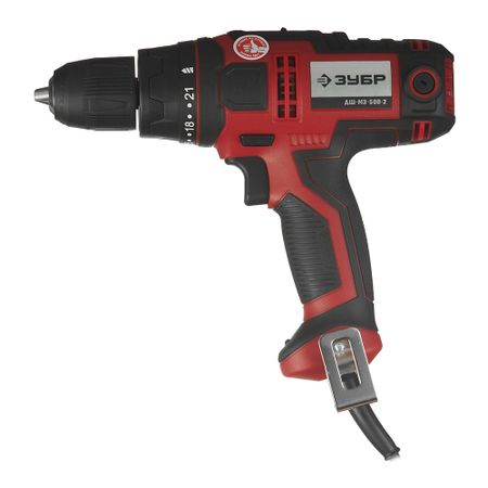 Дрель-шуруповерт сетевая Зубр (ДШ-М3-500-2) 500 Вт