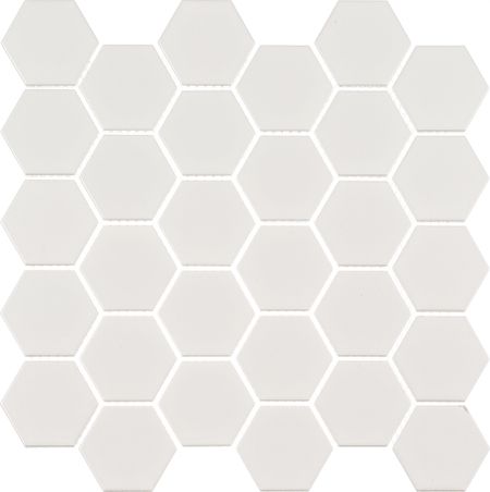 Мозаика Starmosaic Hexagon small белая керамическая 282х272х6 мм матовая