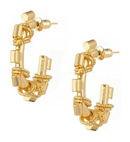 Ronda Earrings E126з plain studio серьги plain tear earrings gold