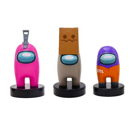 Набор детский AMONG US Набор фигурок-штампиков 3 серия (розовый герой)