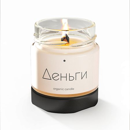 Свеча ароматическая DECOREZ Свеча ароматические из натурального воска с деревянным фитилём 