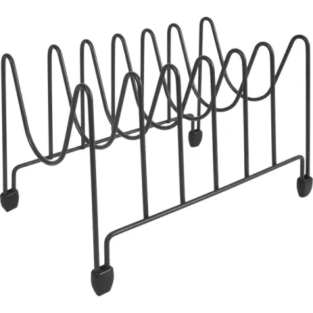 Подставка для крышек 17.2x25.5x17 см металл цвет серый петли держатели для крышек 50 фунтов