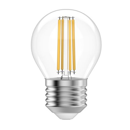 Лампа светодиодная филаментная Gauss Filament E27 2700К 12 Вт 730 Лм 190-240 В шар G45 прозрачная