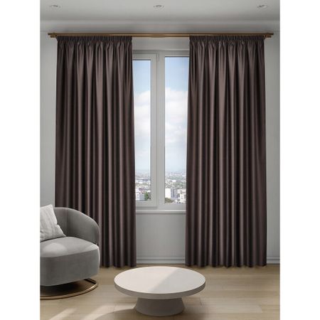 Штора блэкаут коричневая 200х280 см Decofest Омбра (153.745)