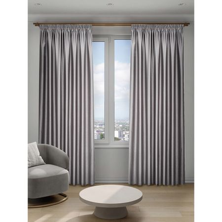 Штора блэкаут светло-серая 200х280 см Decofest Тринити (153.751)