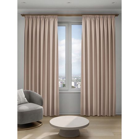 Штора блэкаут светло-коричневая 200х280 см Decofest Омбра (153.75)