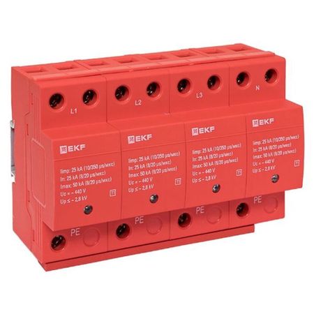 Ограничитель напряжения модульный EKF T1 275 В 25 кА 4P (spd-t1-4p) ольга петровна хусаинова академия зла испытание ведьмой