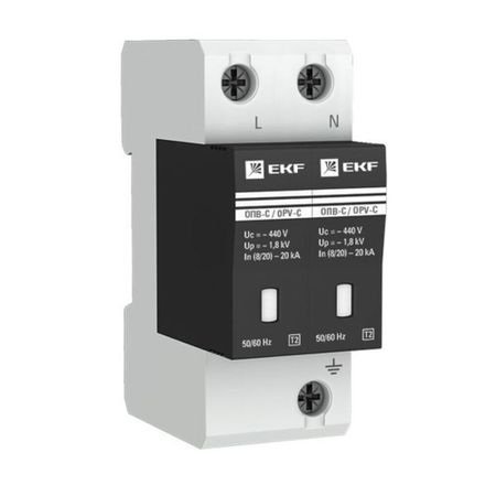 Ограничитель напряжения модульный EKF 400 В 20 кА 2P (opv-c2) людмила георгиевна петерсон математика 4 класс учебник непрерывный курс математики учусь учиться в трех частях часть вторая