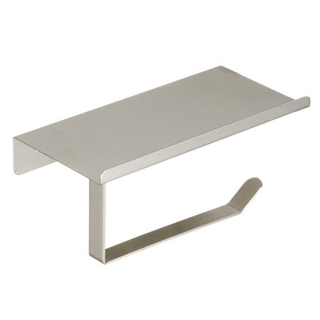 Держатель для туалетной бумаги Zalel с полкой металл хром (981404)