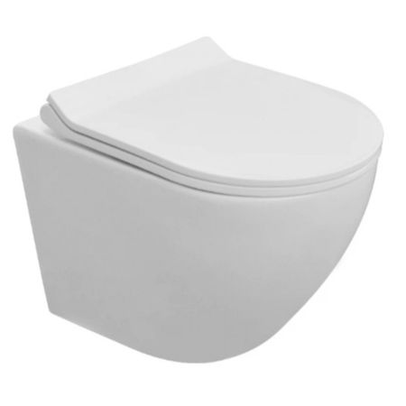 Унитаз подвесной Culto EIS безободковый с сиденьем микролифт, белый