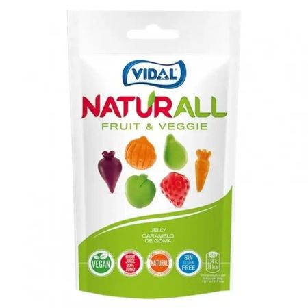 Мармелад Vidal elly naturall fruit veggie 180 г
