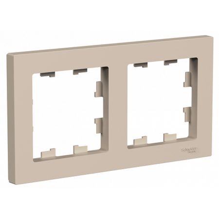 Рамка Schneider Electric Atladesign 2 поста универсальная песочный (ATN001202) влдаимир иванович миркин песочный человек