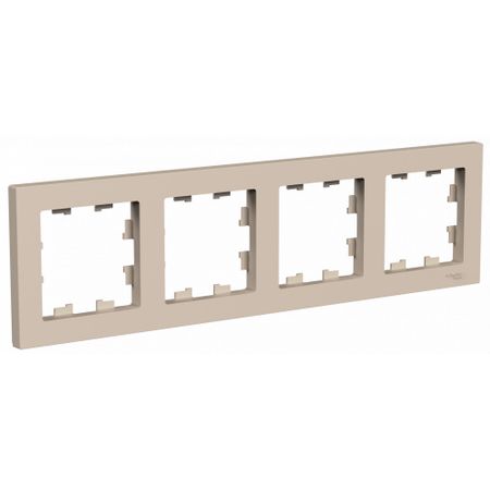 Рамка Schneider Electric Atladesign 4 поста универсальная песочный (ATN001204) влдаимир иванович миркин песочный человек
