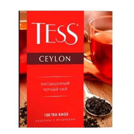 Чай чёрный Tess пакетированный цейлонский 2 г, 100 пакетиков
