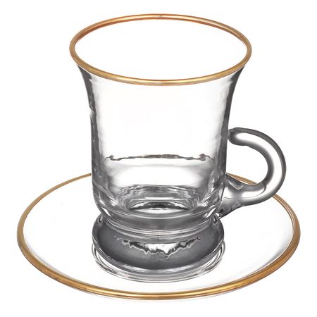 Набор Art Design золотой ободок для кофе 120 мл 12 предметов на 6 персон