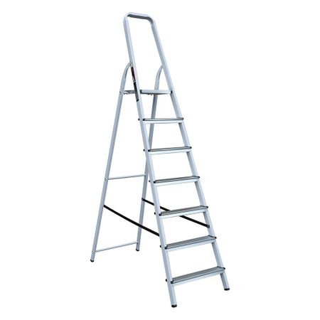 Стремянка стальная 7 ступеней 70 мм 1,48 м Hesler борис семенович рачевский подготовка рабочих мастеров и населения для индустрии и бытового потребления сжиженных углеводородных газов