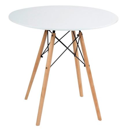 Стол кухонный круглый d0,8 м белый Cindy (13067)