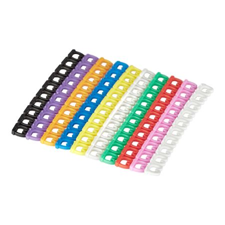 Маркеры кабельные (клипсы) Rexant 4-6 мм цифры от 0 до 9 10 цветов (12-6062) воздушные шары цифры 16 40 дюймов