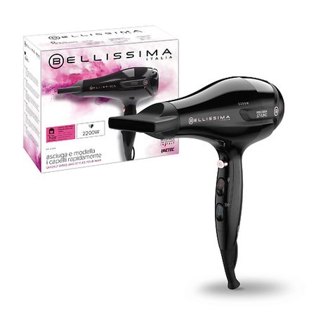 Фен BELLISSIMA Фен P5407 2200 Вт, узкий концентратор, 8 режимов, холодный воздух gotp солнечные гирлянды led 8 режимов