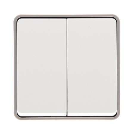 Выключатель Werkel Gallant двухклавишный накладной белый (a051576)