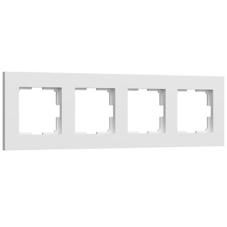 Рамка Werkel Slab четырехместная белая софт (a062797)