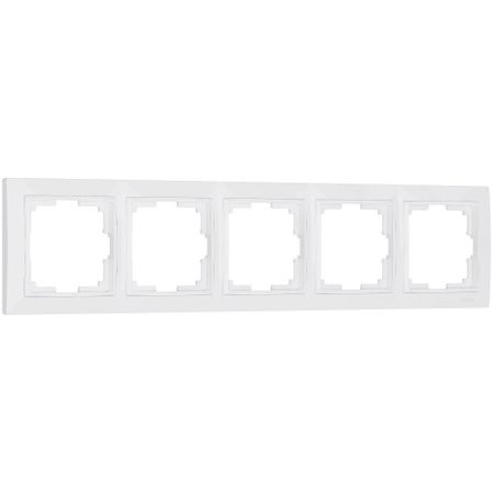Рамка Werkel Snabb Basic пятиместная белая (a051300)