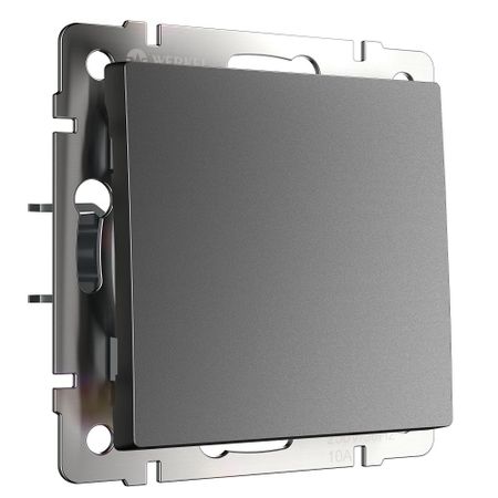 Выключатель Werkel одноклавишный встраиваемый графит матовый (a063095)