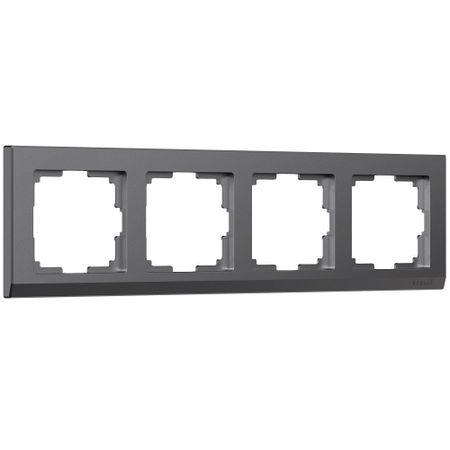 Рамка Werkel Stark четырехместная графит матовая (a063118)