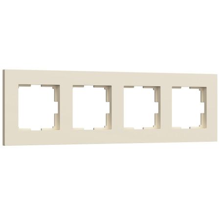 Рамка Werkel Slab четырехместная айвори софт (a062809)