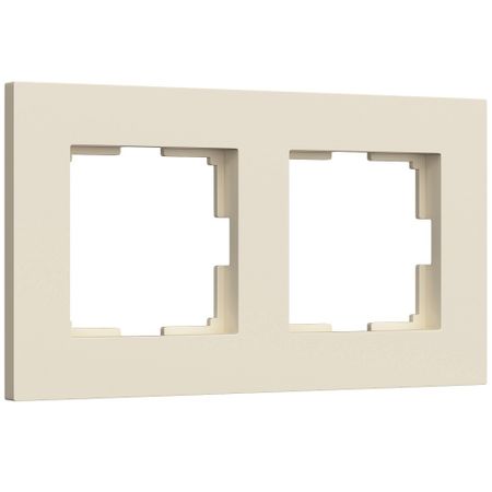 Рамка Werkel Slab двухместная айвори софт (a062806)