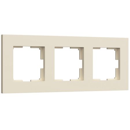 Рамка Werkel Slab трехместная айвори софт (a062808)