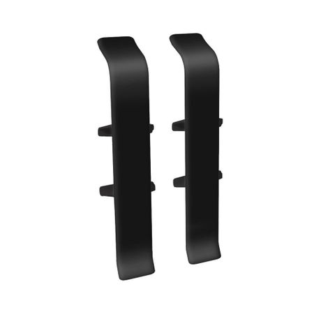 Соединитель Идеал Деконика 85 мм черный Г-профиль (2 шт.)