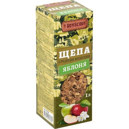 Щепа для копчения BOYSCOUT яблоня 1 л