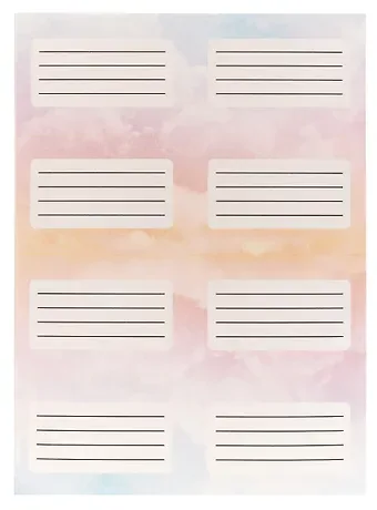 Наклейки для тетрадей 24 штуки 