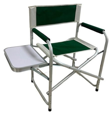 Кресло садовое складное туристическое с подлокотниками и столиком, 80х47х78 см