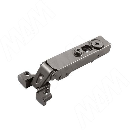 HARMONY PLUS петля без амортизатора накладная (90/105), для ал. проф., стандартная, черный никель (HB90FO-ND-AL-BL)